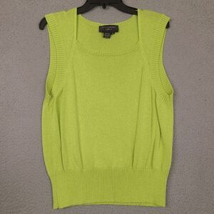 Colette Mordo for Sadimara Sleeveless Sweater Womens‎ XL Green Tank Top